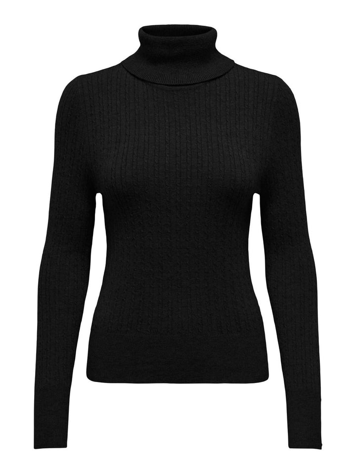 Onllea Ls Roll Neck Knt - Zwart