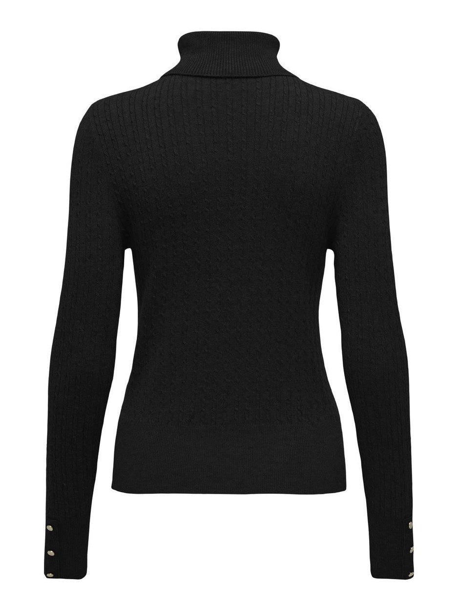 Onllea Ls Roll Neck Knt - Zwart