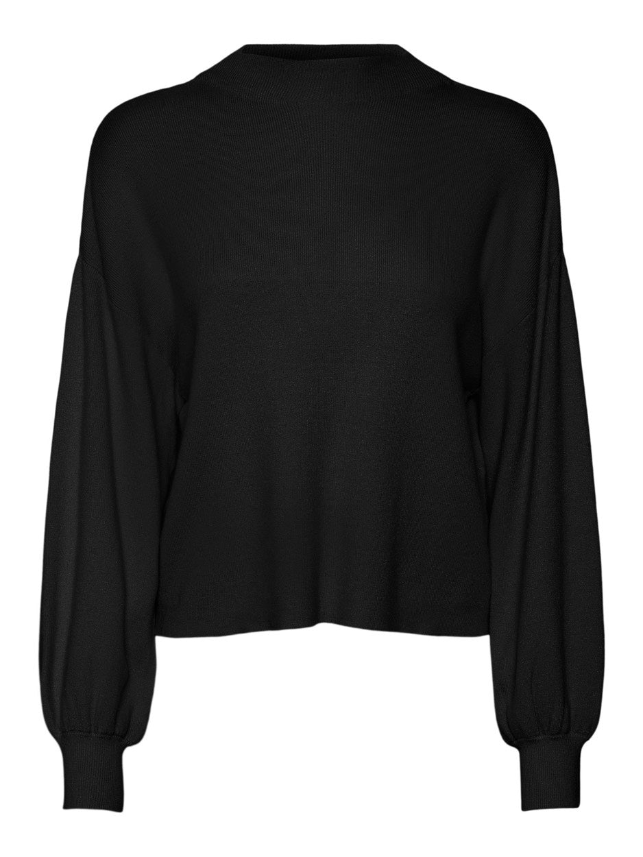 Vmnancy Ls Funnelnk Pullover Ga - Zwart