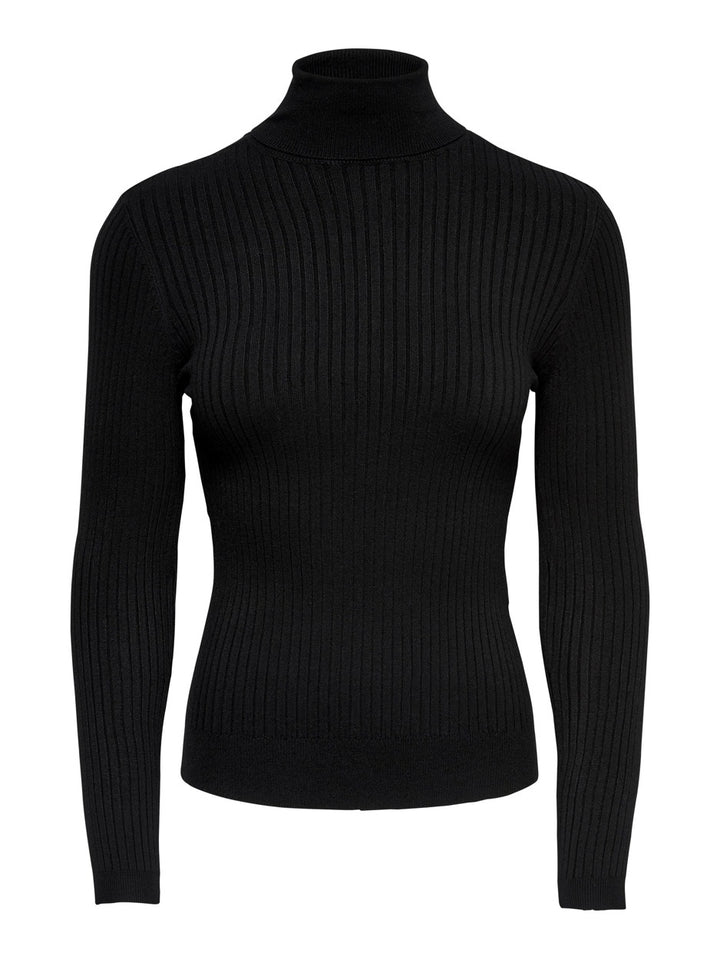 Onlkarol L/s Rollneckpullover - Zwart