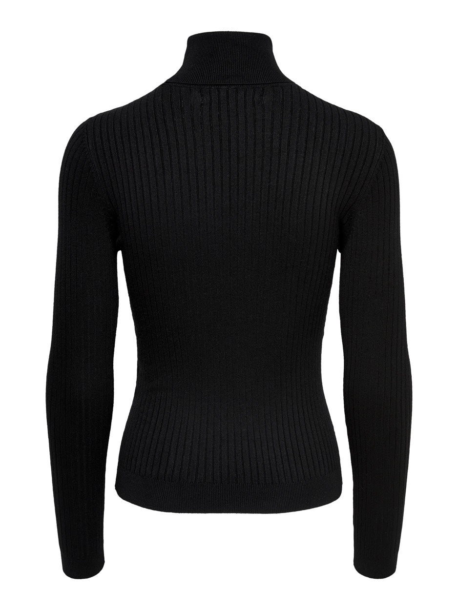 Onlkarol L/s Rollneckpullover - Zwart