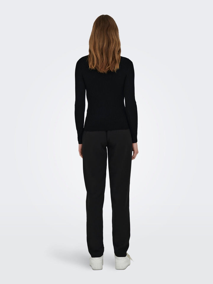 Onlkarol L/s Rollneckpullover - Zwart