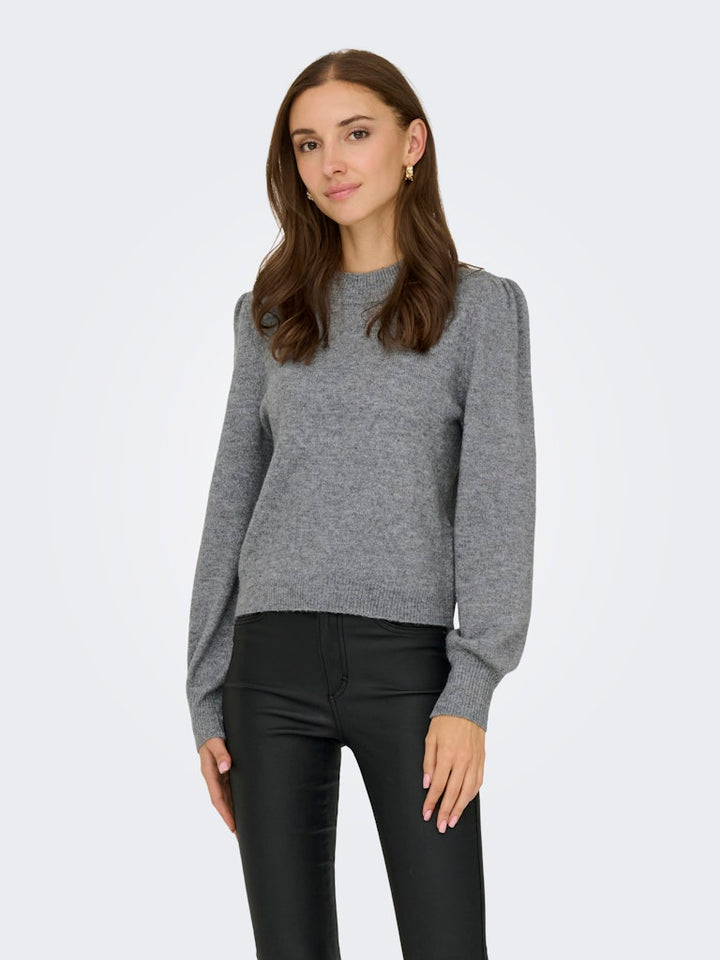 Jdyrue Life L/s Pullover Knt Noos - Grijs Melee