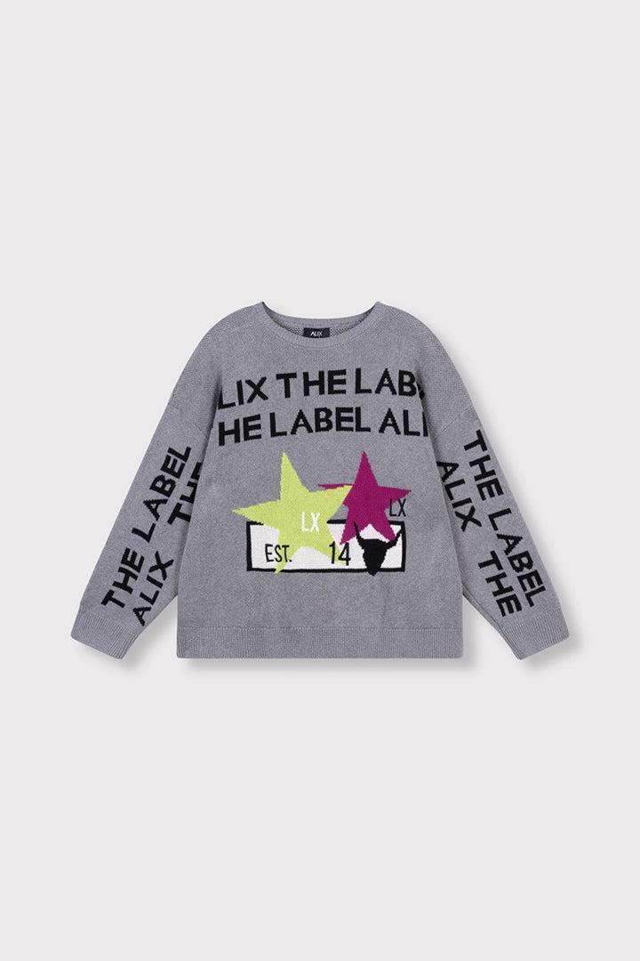 Alix The Label Pullover - Grijs Melee