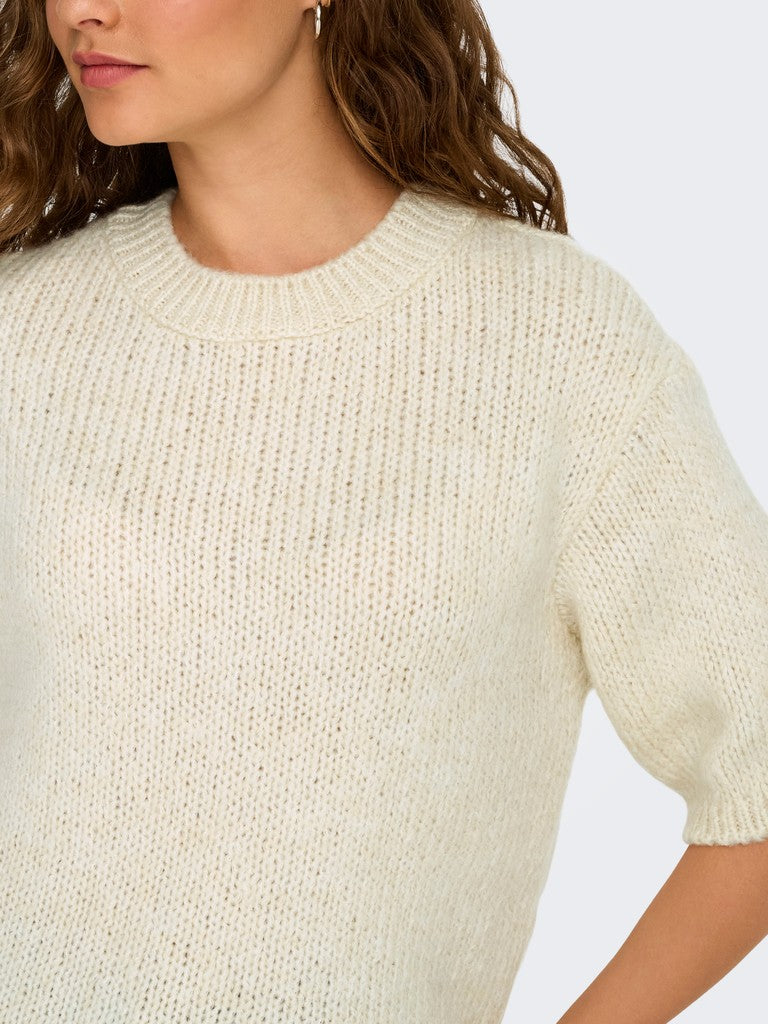 Jdylinea S/s Pullover O-neck Knt Noos - Grijs Melee