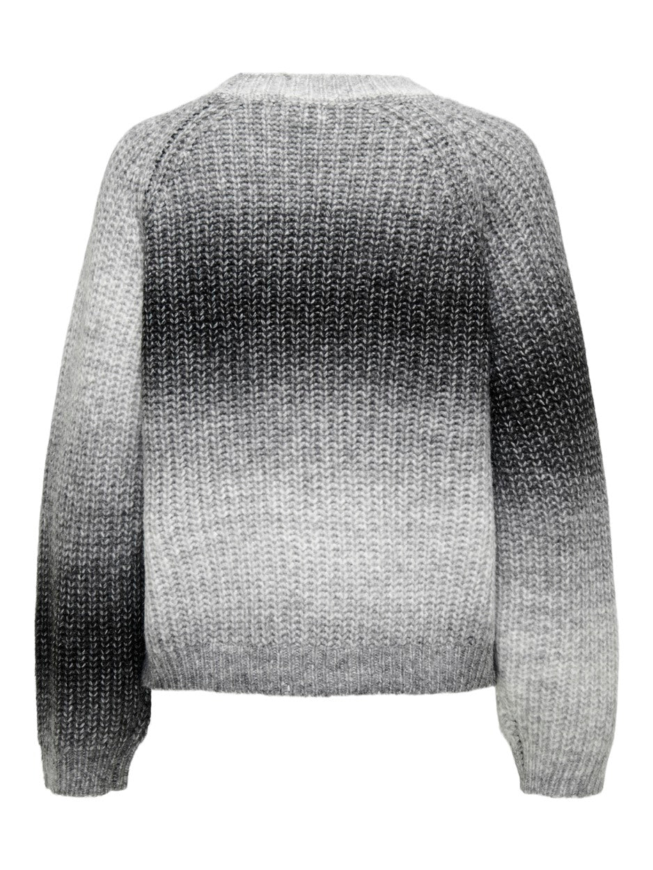 Jdyeliza L/s Raglan O-neck Pullover - Grijs Dessin