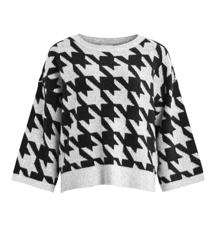 Vmvalentina Ls Cowneck Pullover - Zwart Dessin