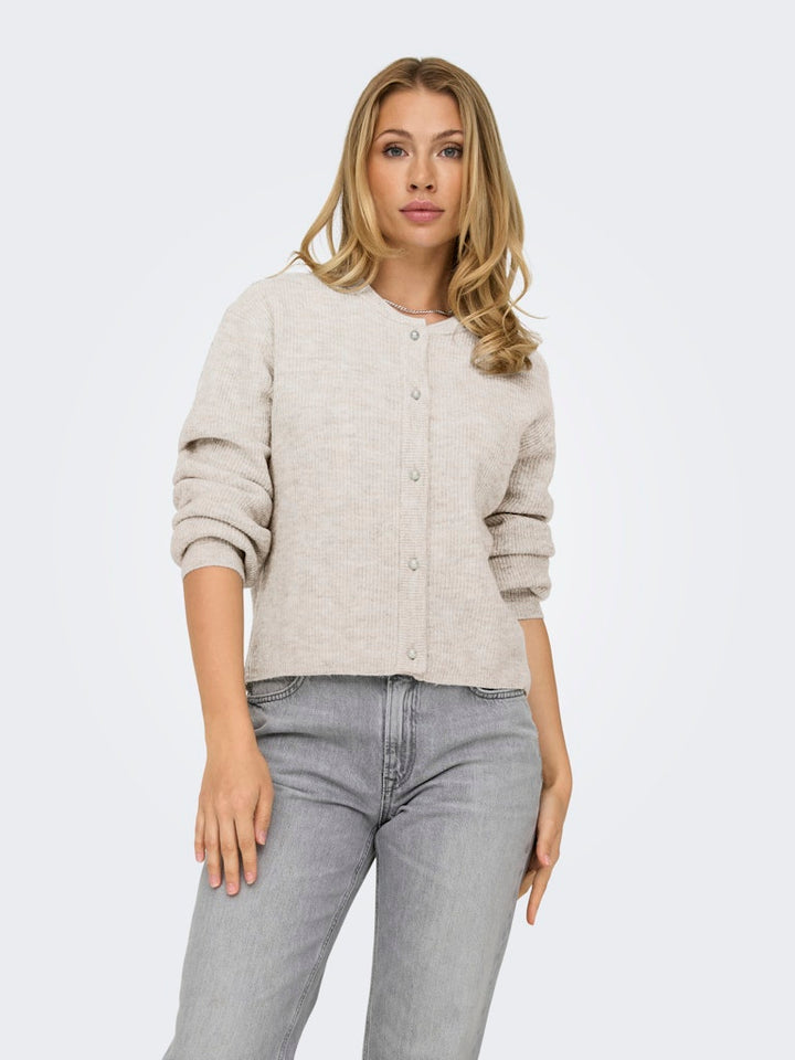 Jdylumi Life L/s Button Cardiga Knt Noos - Off-white