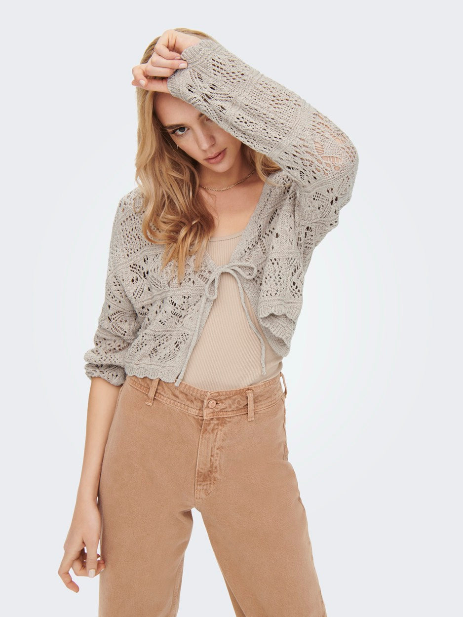 Onlbeach Life 7/8 O-n Cardigan Knt - Zand