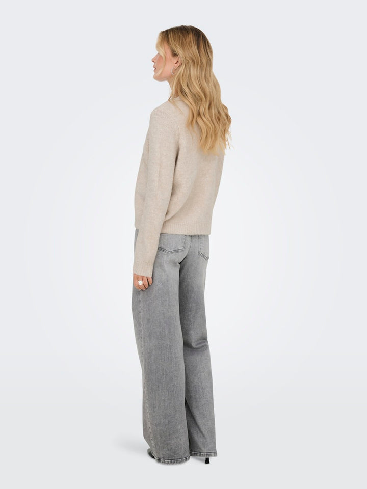 Onlzoey L/s Regular Cardigan Knt Noos - Beige