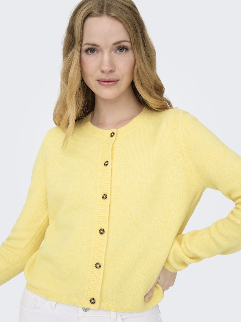 Jdychloe Life L/s Cardigan Knt Noos - Geel