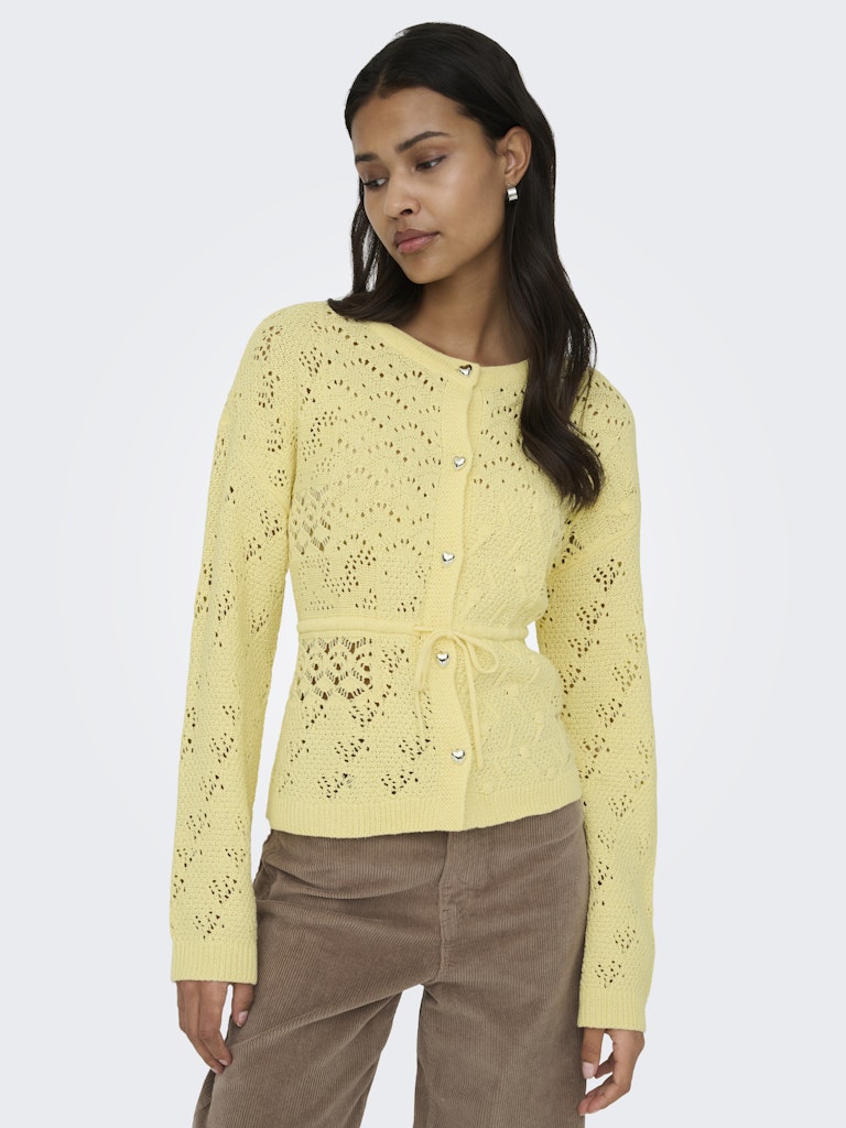 Onlelke Life Ls Cardigan Cc Knt - Geel