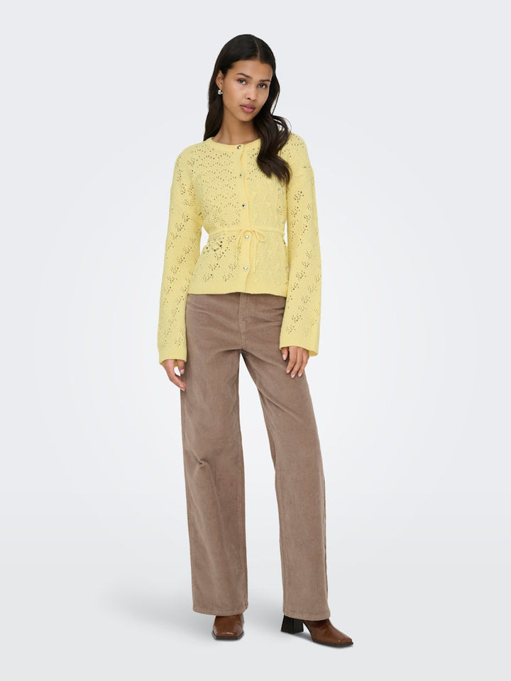 Onlelke Life Ls Cardigan Cc Knt - Geel