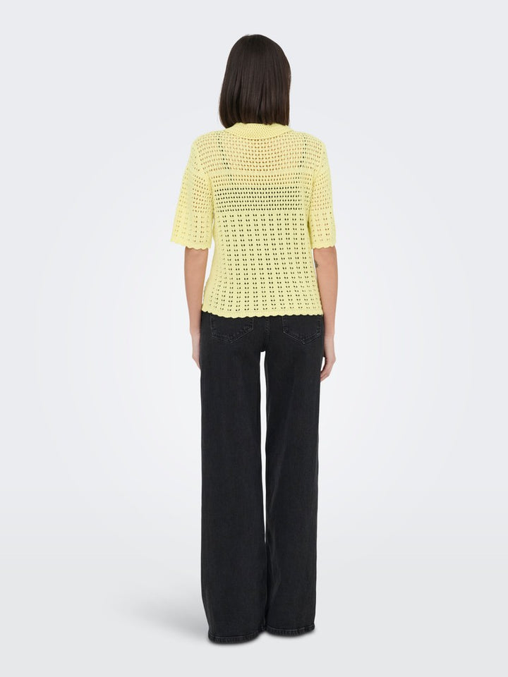 Jdyrobin 2/4 Collar Cardigan Knt Noos - Geel