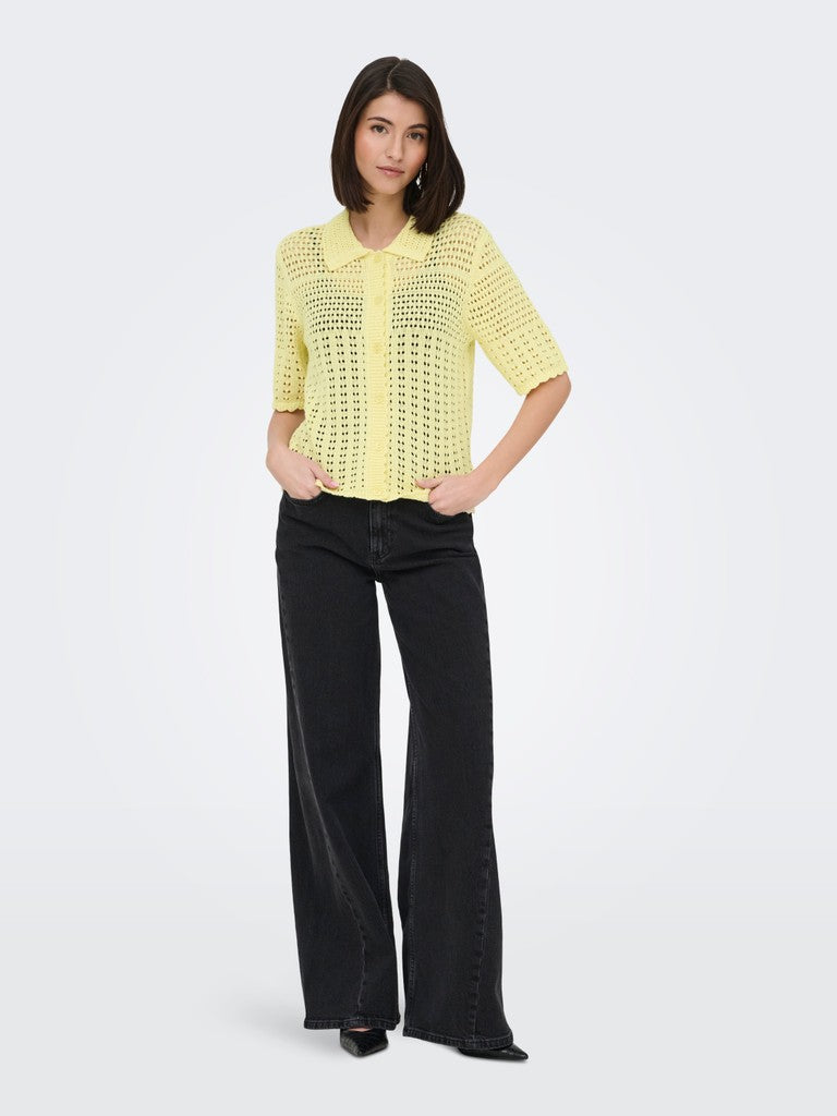 Jdyrobin 2/4 Collar Cardigan Knt Noos - Geel