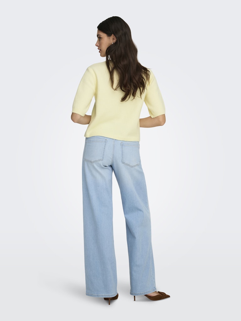 Jdyrue Life 2/4 Pearl Cardigan - Licht Geel