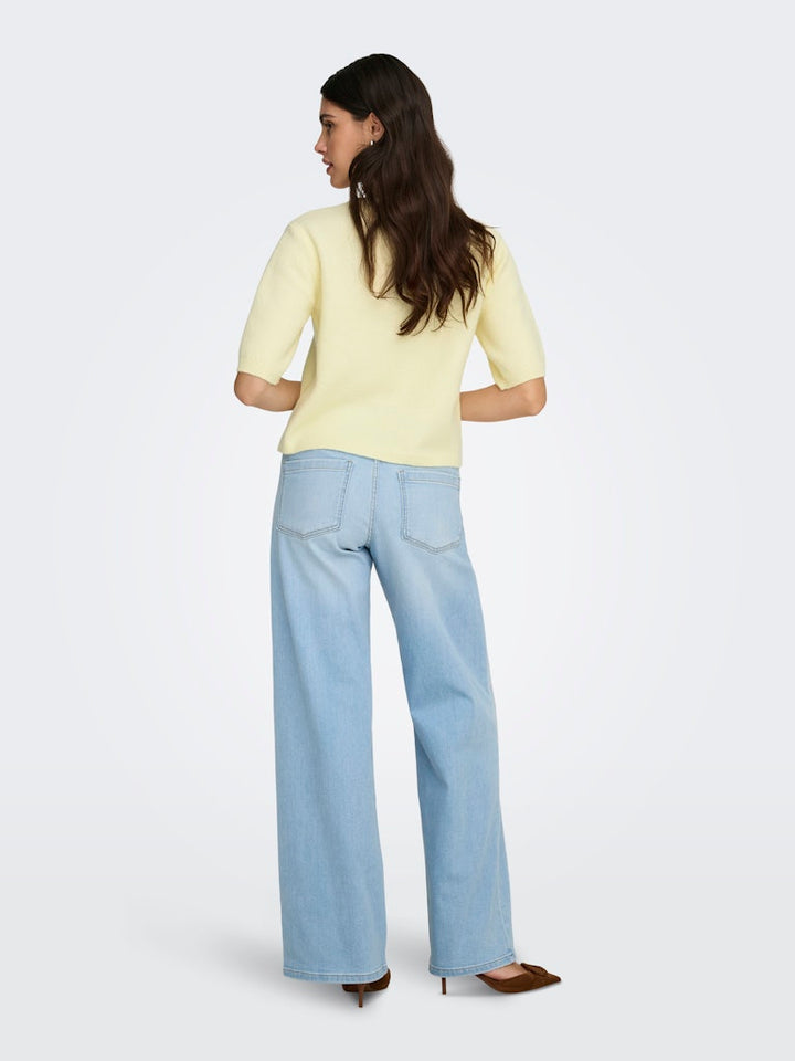 Jdyrue Life 2/4 Pearl Cardigan - Licht Geel