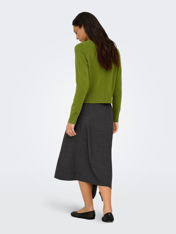 Onlkatia Ls Short Cardigan Cc Knt - Groen