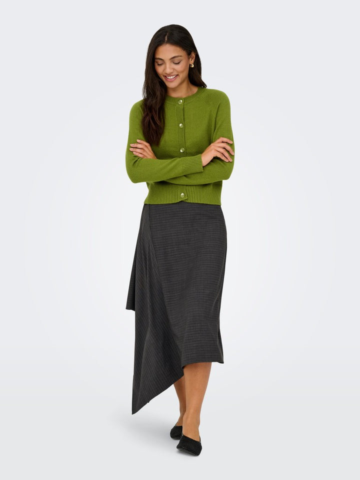 Onlkatia Ls Short Cardigan Cc Knt - Groen
