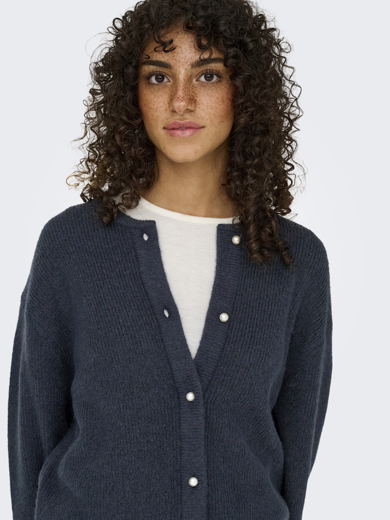 Jdylumi Life L/s Button Cardiga Knt Noos - Navy