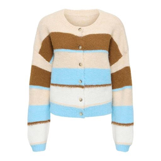 Jdycassidy Life L/s O-neck Cardigan Knt - Blauw Dessin