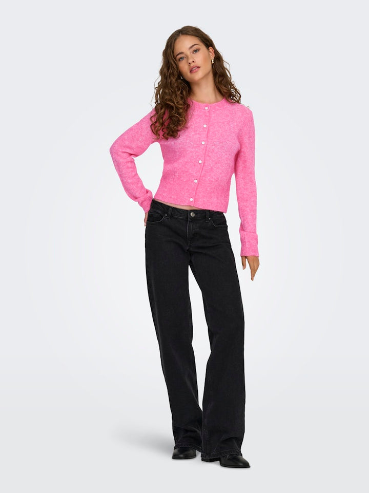 Onlhavanna Ls Button Cardigan Knt - Roze
