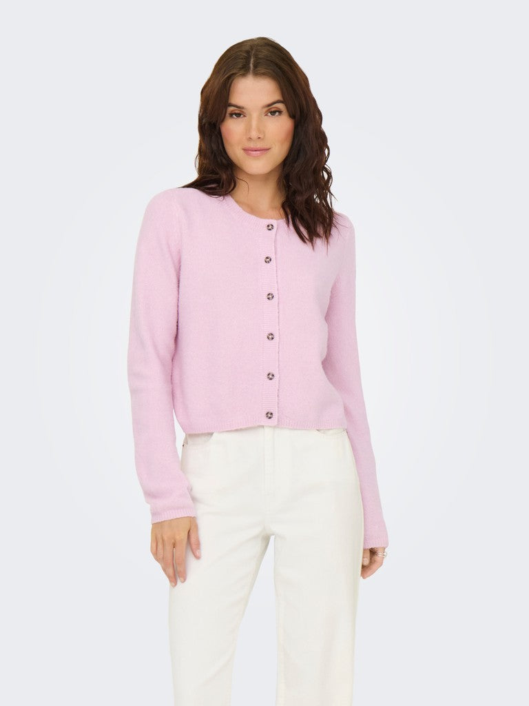 Jdychloe Life L/s Cardigan Knt Noos - Roze