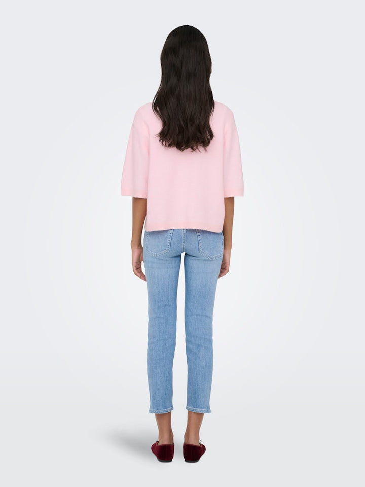 Onlsimoni 2/4 Bow Cardigan Knt Noos - Licht Roze