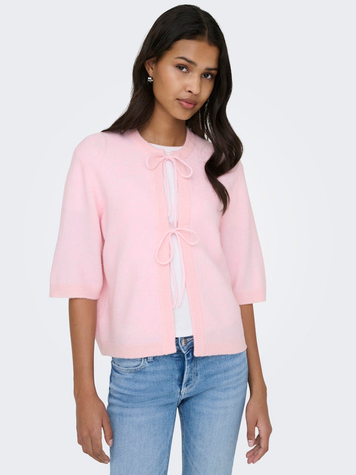 Onlsimoni 2/4 Bow Cardigan Knt Noos - Licht Roze