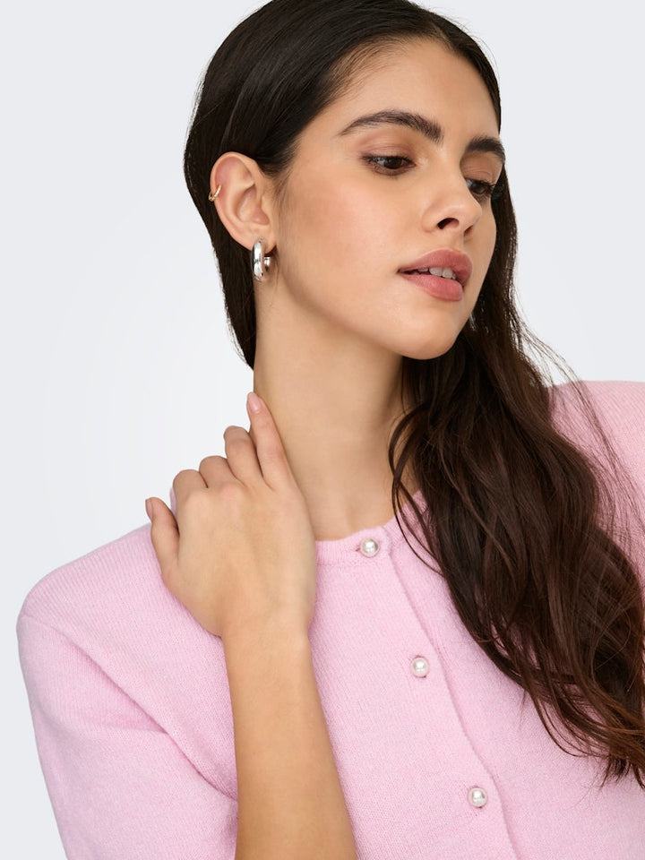 Jdyrue Life 2/4 Pearl Cardigan - Licht Roze