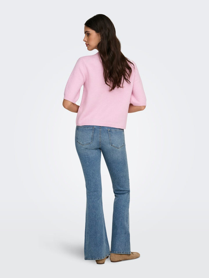 Jdyrue Life 2/4 Pearl Cardigan - Licht Roze