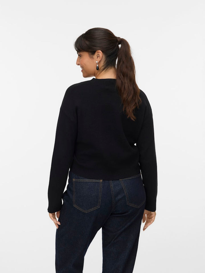 Vmgold Art Ls V-neck Cardigan - Zwart