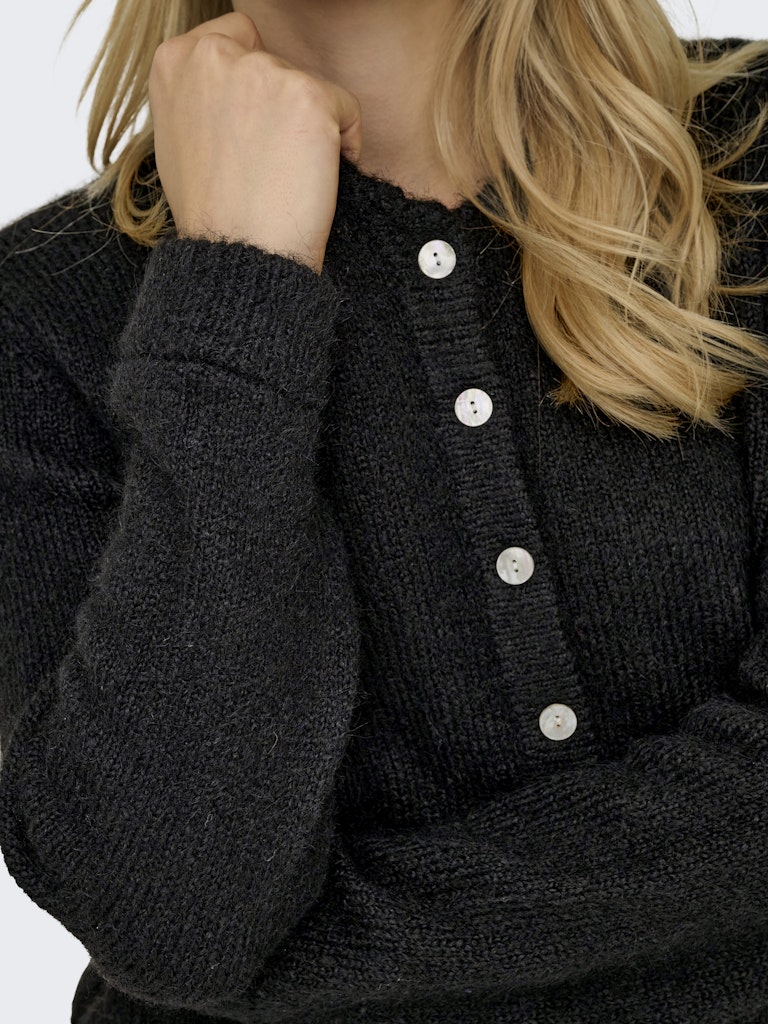 Onlmaggie Life Ls Button Cardigan Cc Knt - Zwart