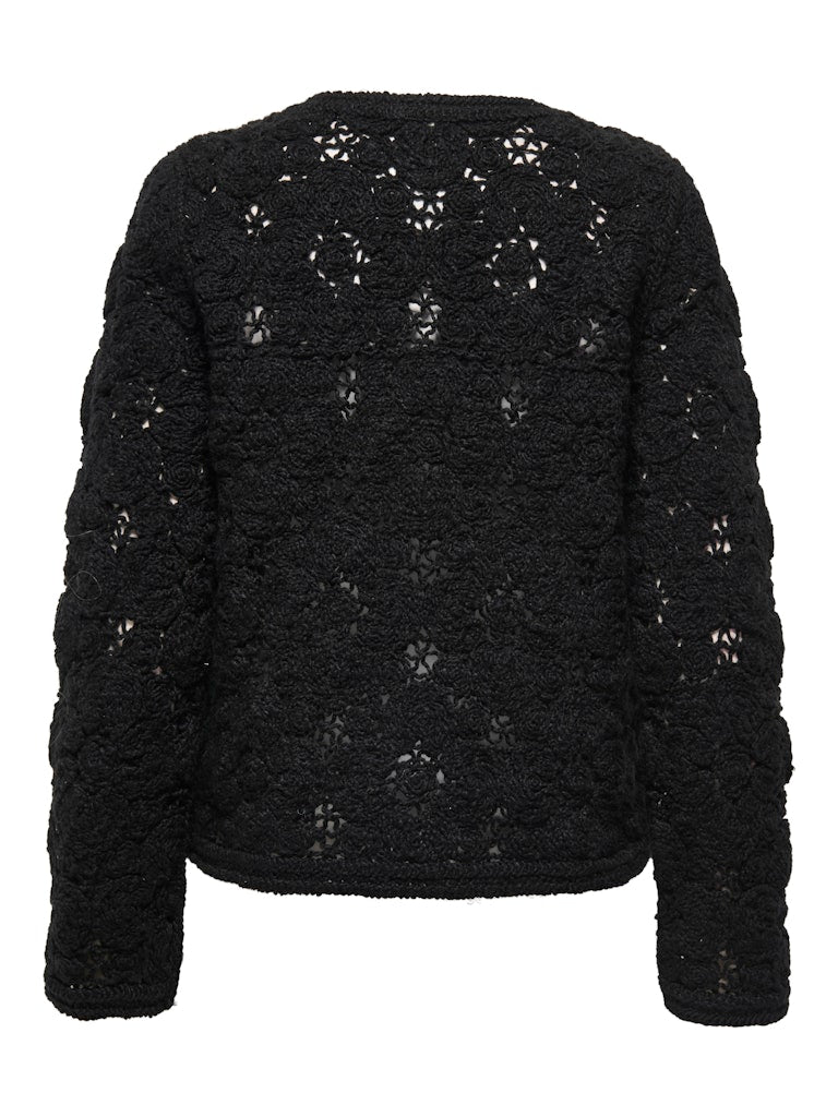 Jdyemilie L/s Cardigan Jrs - Zwart