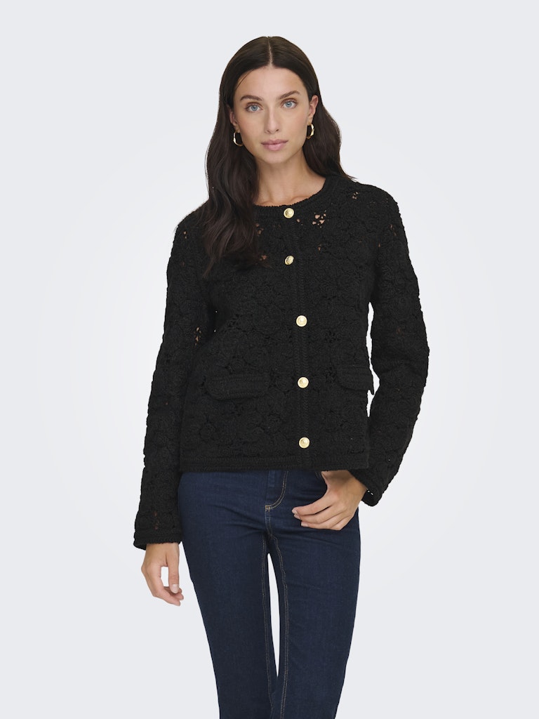 Jdyemilie L/s Cardigan Jrs - Zwart