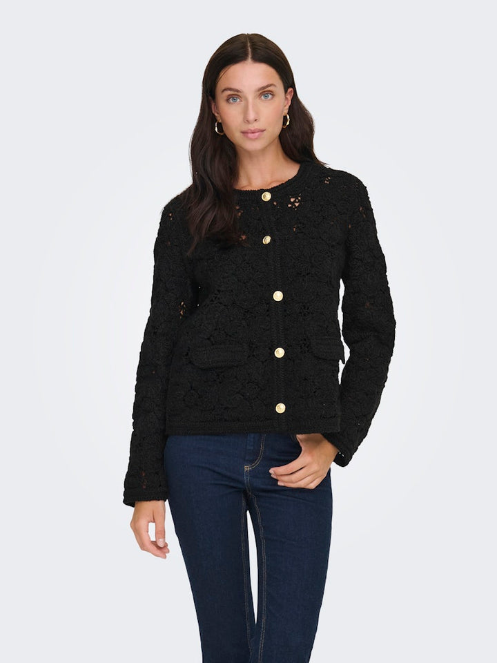 Jdyemilie L/s Cardigan Jrs - Zwart