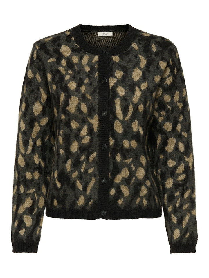Jdykayla Life L/s Jacq O-neck Cardi Knt - Grijs Dessin
