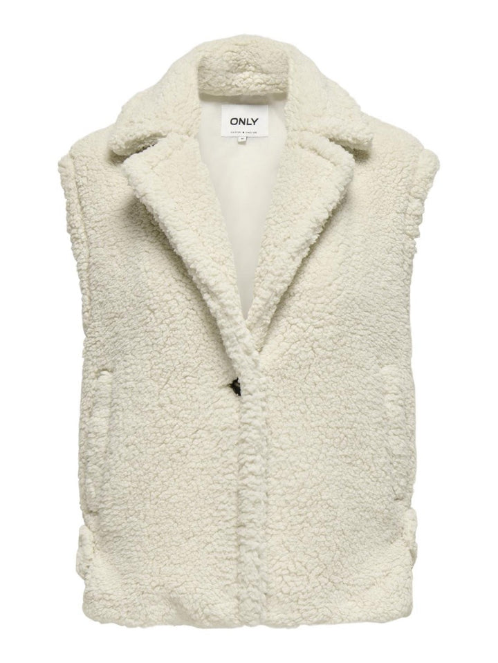 Onlwilma Teddy Waistcoat Cs Otw - Off-white