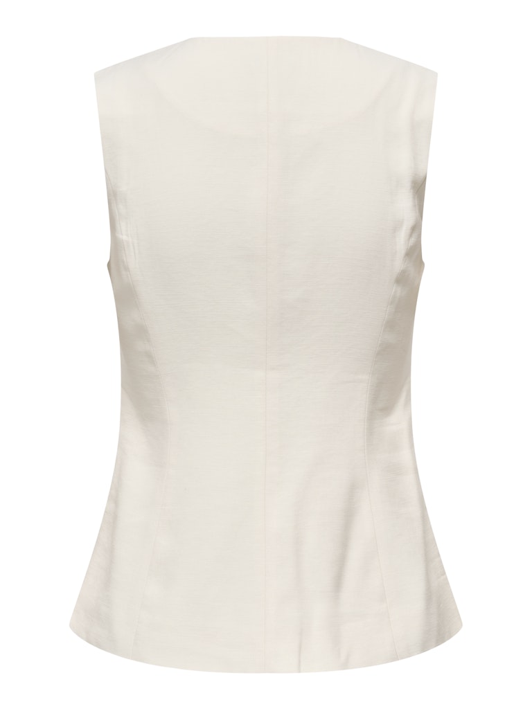 Onltila Life S/l Waistcoat Tlr - Off-white