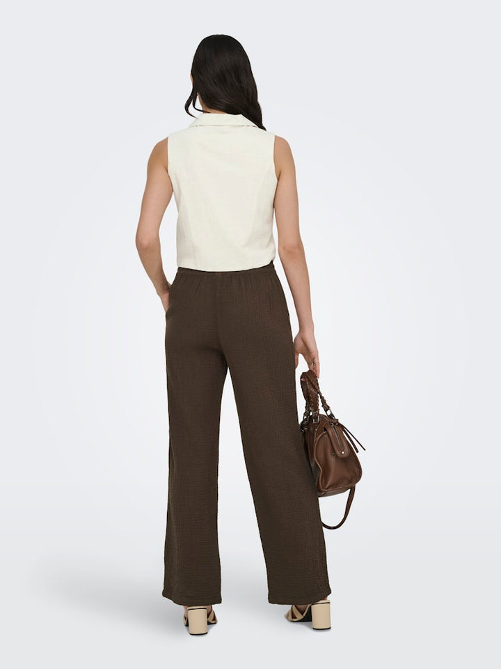 Jdymilan Linen S/l Waistcoat Tlr - Beige