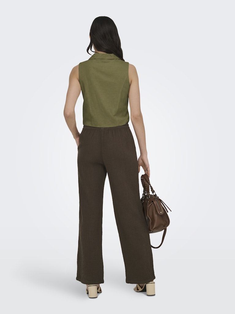 Jdymilan Linen S/l Waistcoat Tlr - Groen