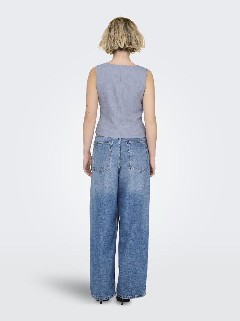 Onllinda S/l Mel Fit Waistcoat Tlr Noos - Lichtblauw