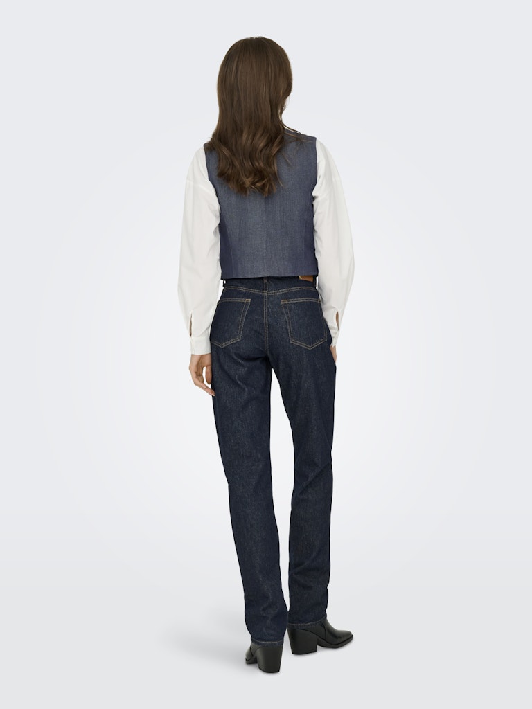 Jdyanthony S/l Waistcoat Tlr - Blauw Dessin