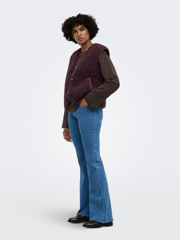 Onlines Teddy Waistcoat Cc Otw - Bordeaux