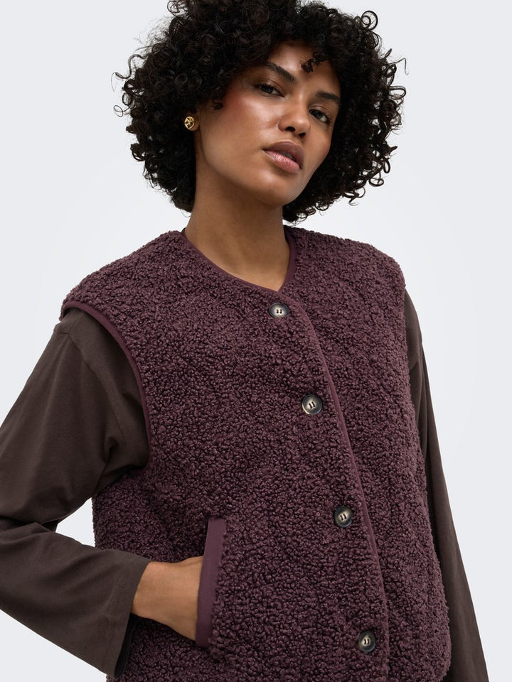 Onlines Teddy Waistcoat Cc Otw - Bordeaux