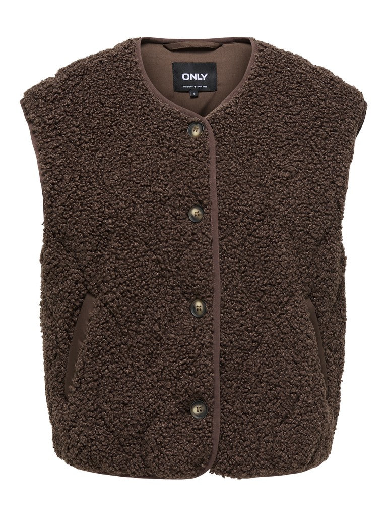 Onlines Teddy Waistcoat Cc Otw - Bruin