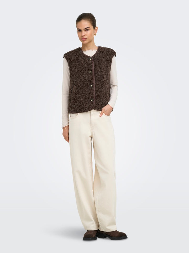 Onlines Teddy Waistcoat Cc Otw - Bruin