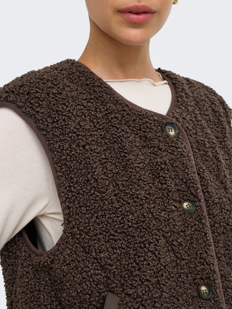 Onlines Teddy Waistcoat Cc Otw - Bruin