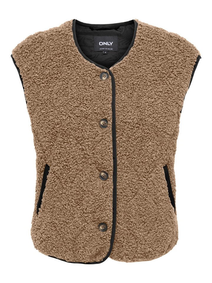 Onlines Teddy Waistcoat Cc Otw - Licht Bruin