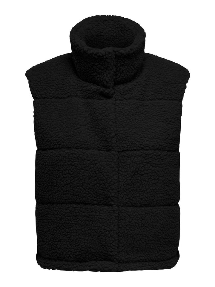 Onlsandra Teddy Waistcoat Life Cc O - Zwart